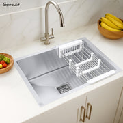Handmade Single Bowl Kitchen Sink (18 x 16 x 10 Inches) - by Specule